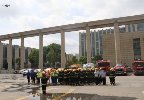 浙江pt真人游戏官网参与嘉善县消防联合演习活动